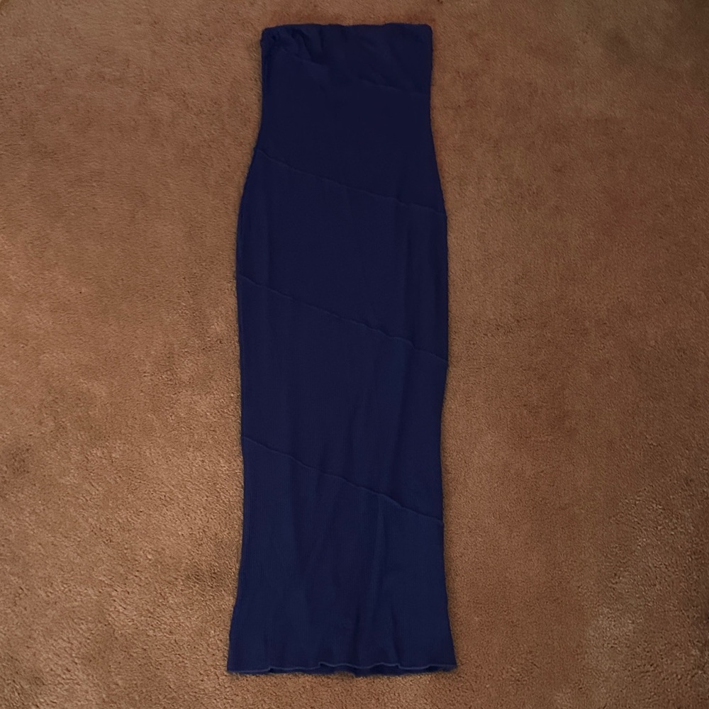Elegant Navy Blue Maxi Dress